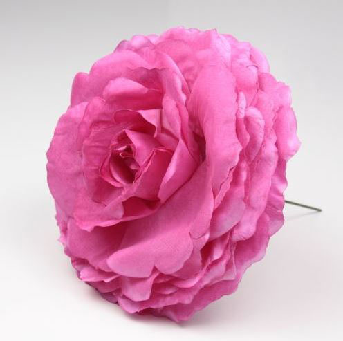 Grande Rose King. Fleur de Flamenco Fuchsia. 17cm